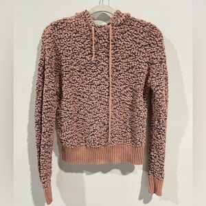 Hooked Up by IOT Pink and Black Textured Sweater
